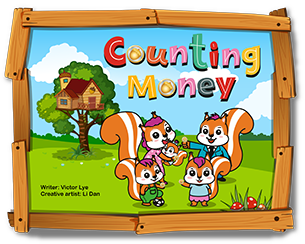Teach your kids to count money at Squirrel Treehouse